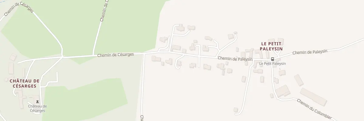 Plan du 631 Che de Paleysin à Maubec