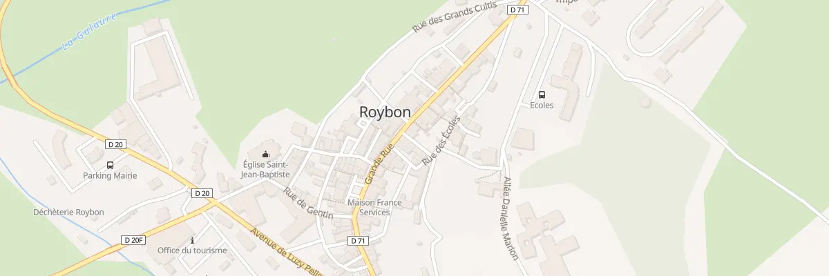 Plan du 15 Ven des Drapiers à Roybon