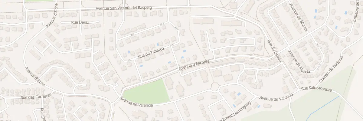 Plan du 20 Av d’Alicante à L’Isle-d’Abeau