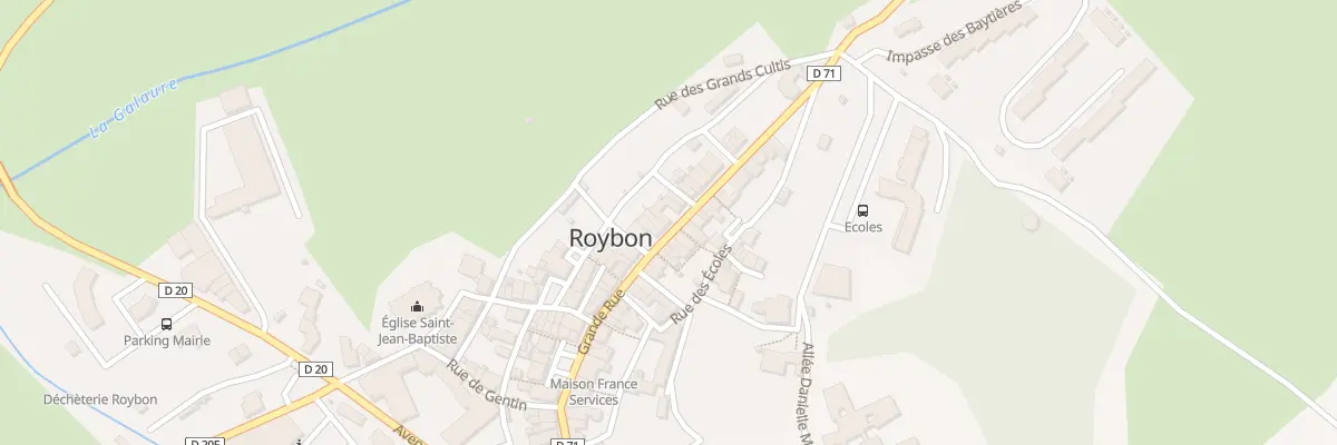 Plan du 299 Grande Rue à Roybon