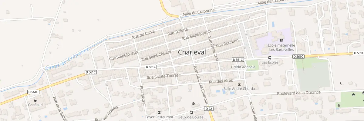 Plan du 7 Rue Bourbon à Charleval