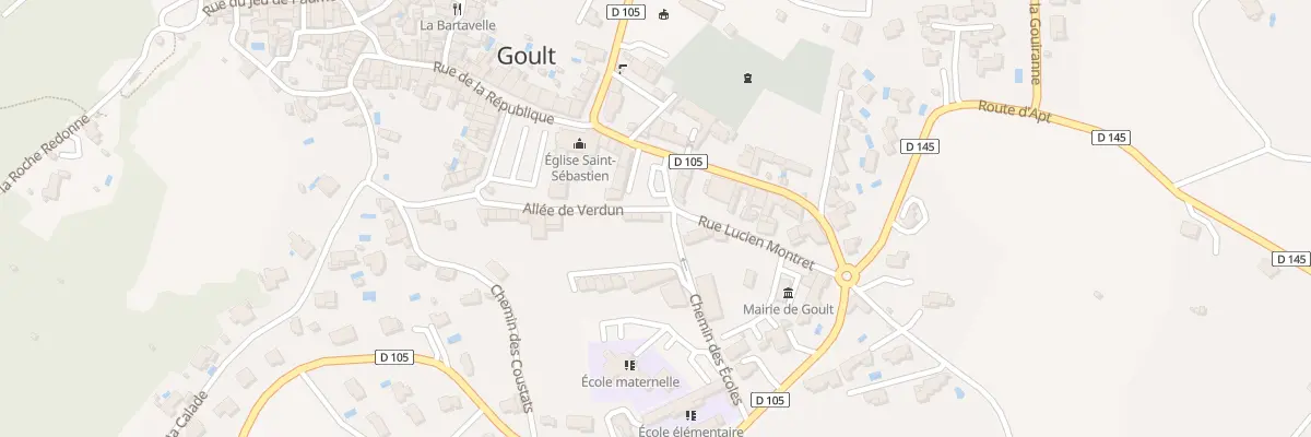 Plan du 13 All de Verdun à Goult