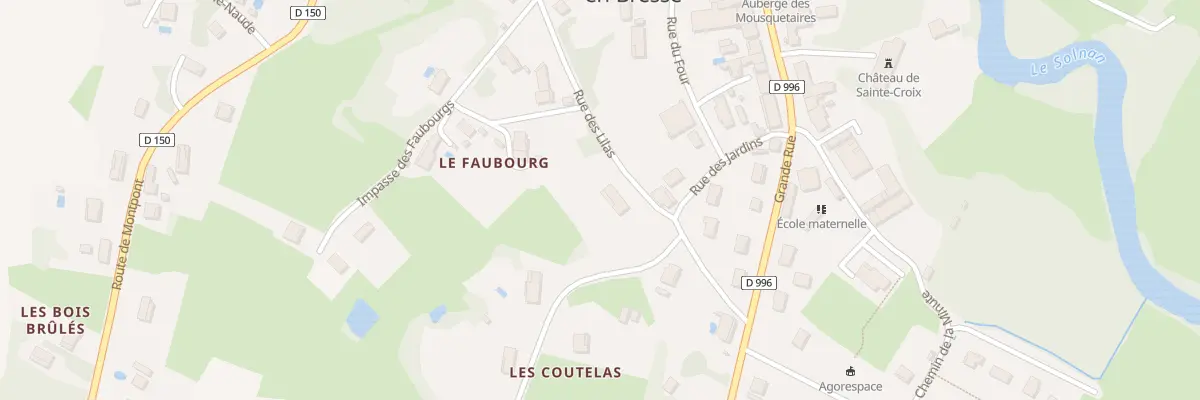 Plan du 260 Rue des Lilas à Sainte-Croix-en-Bresse