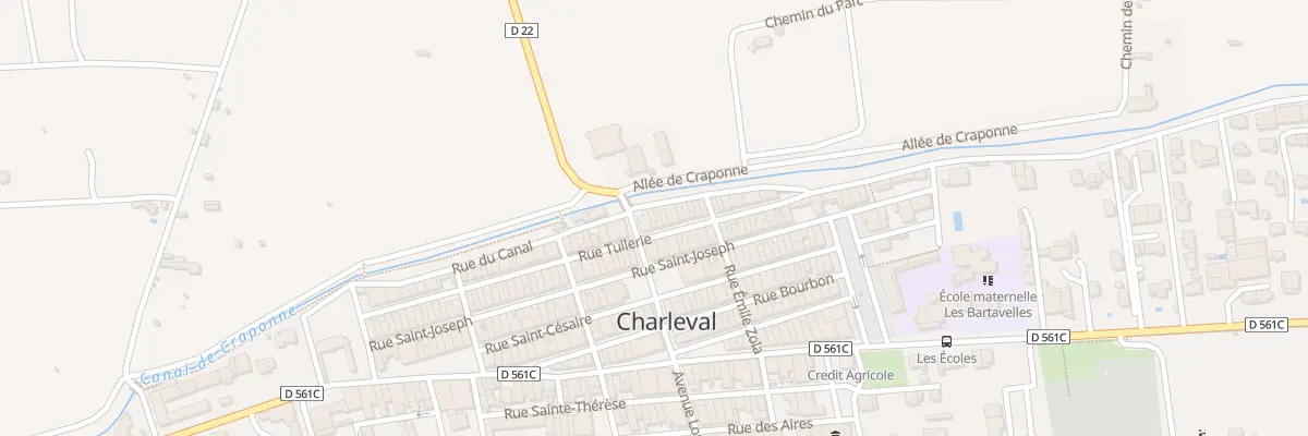 Plan du 22 Rue Tuilerie à Charleval