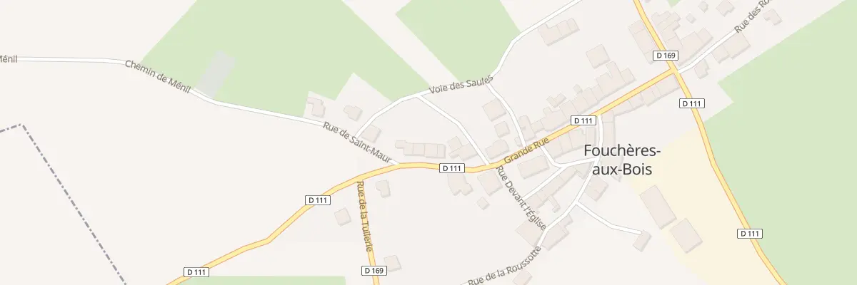 Plan du 26 Gr La Grande Rue à Fouchères-aux-Bois