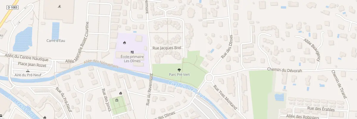 Plan du 18 Rue Georges Brassens à Bourg-en-Bresse