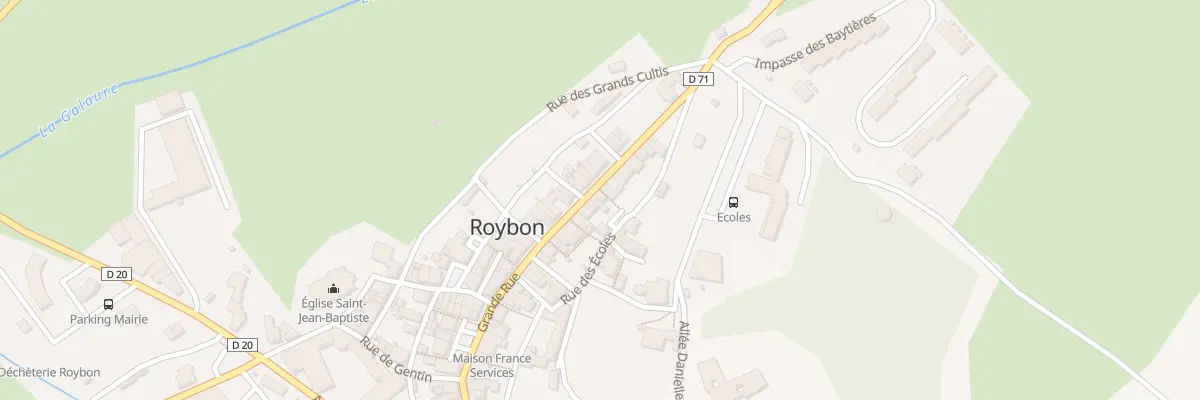 Plan du 326 Grande Rue à Roybon