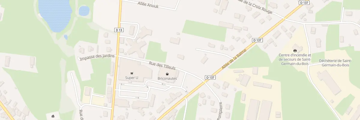Plan du 4 Rue des Tilleuls à Saint-Germain-du-Bois