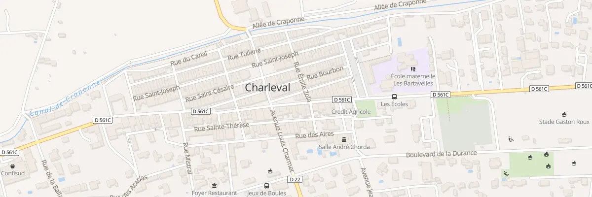Plan du 16 Av Gaston Roux à Charleval