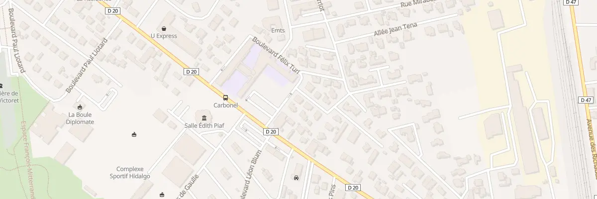 Plan du 2 Bd Pierre Curie à Saint-Victoret