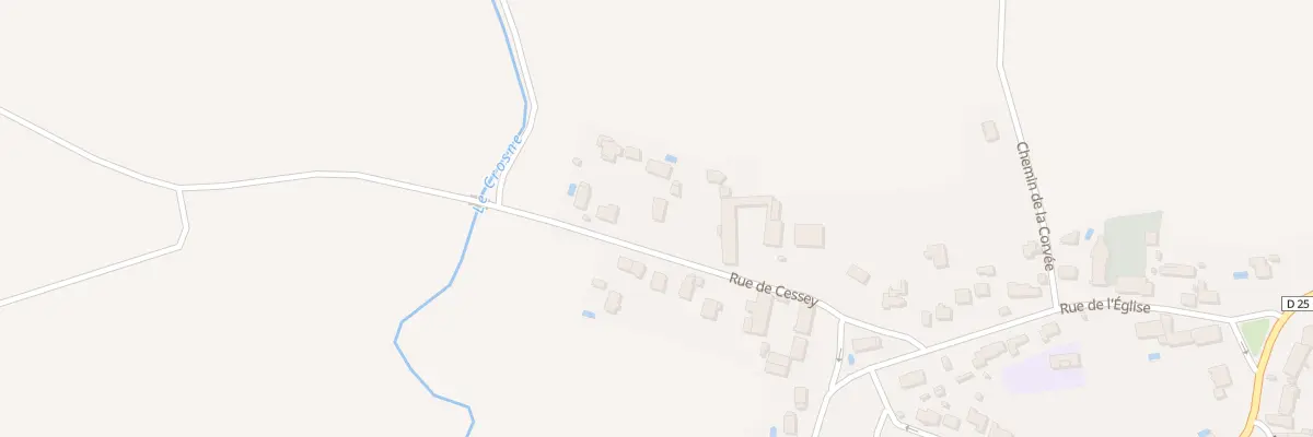 Plan du 10 Rue de Cessey à Labergement-Foigney