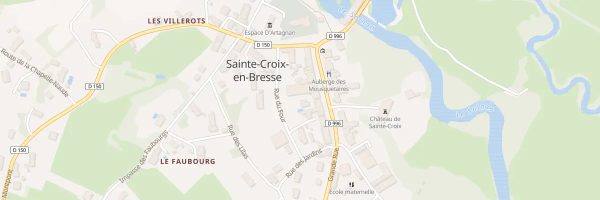 Plan du 80 Rue Grande Rue à Sainte-Croix-en-Bresse