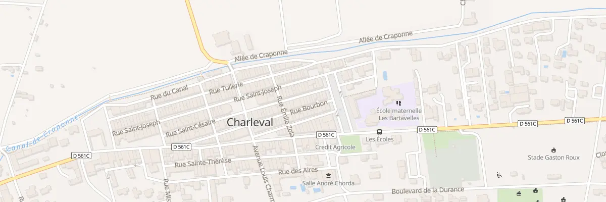 Plan du 10 Rue Bourbon à Charleval