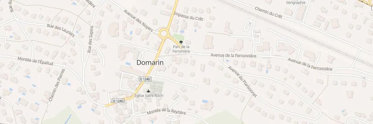 Plan du 8 Av de la Ferronnière à Domarin
