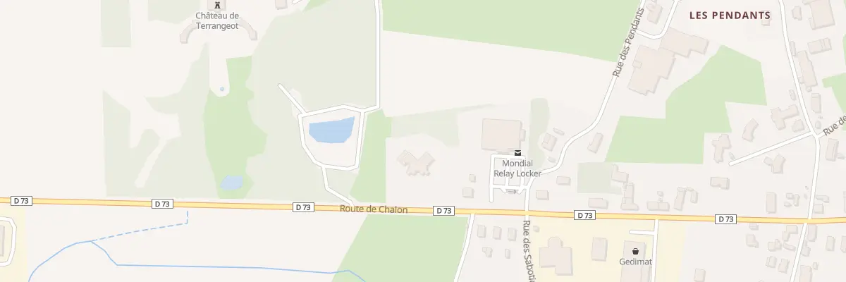 Plan du 102 Rte de Chalon à Pierre-de-Bresse