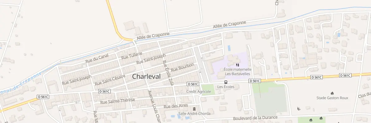 Plan du 2 Rue Bourbon à Charleval