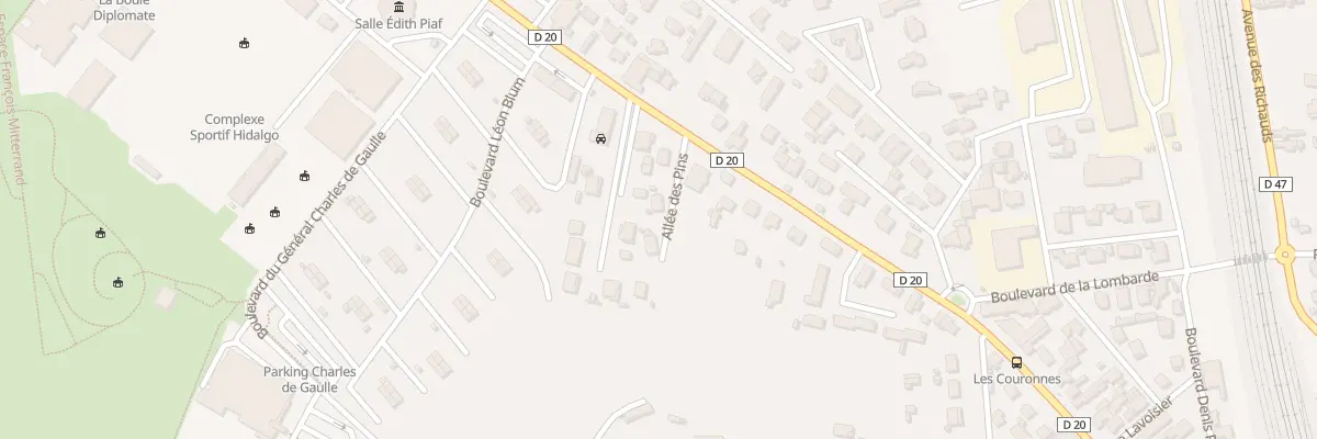 Plan du 9001 All des Pins à Saint-Victoret