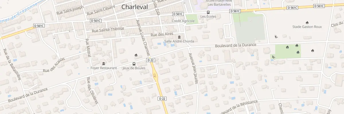Plan du 23 Bd de la Durance à Charleval