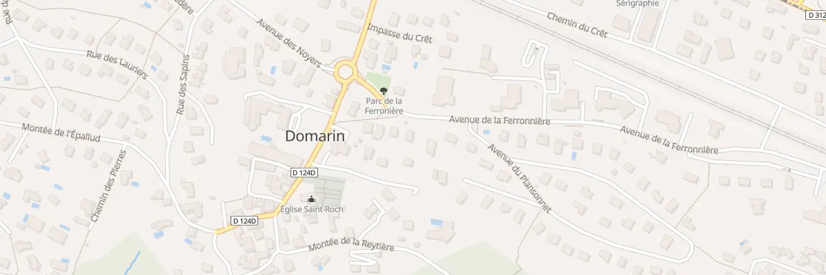 Plan du 10 Av de la Ferronnière à Domarin