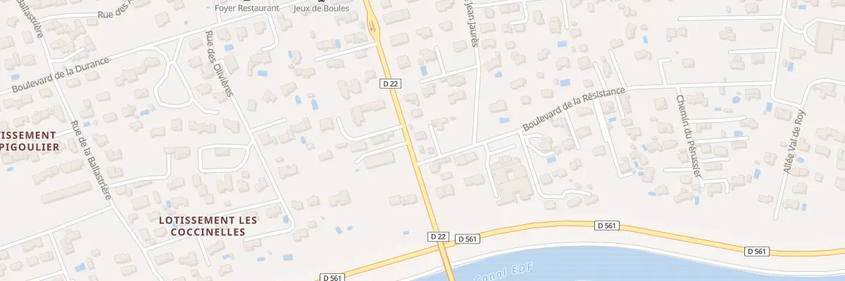 Plan du 38 Bd de la Résistance à Charleval