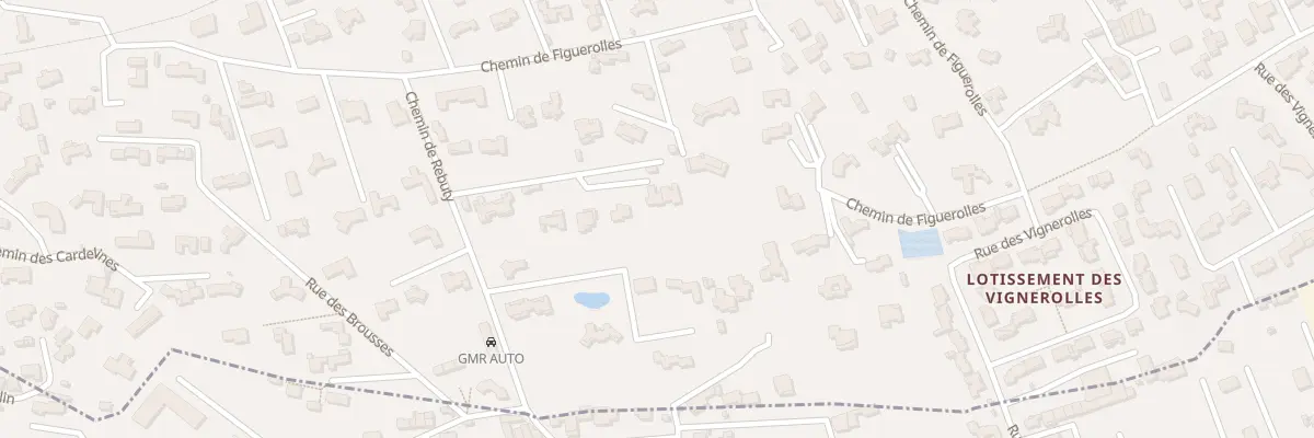 Plan du 9114 Che de Figuerolles à Marignane