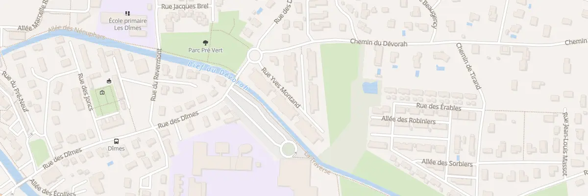 Plan du 96 Rue Yves Montand à Bourg-en-Bresse