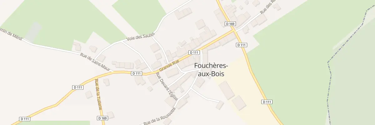 Plan du 13 Gr La Grande Rue à Fouchères-aux-Bois