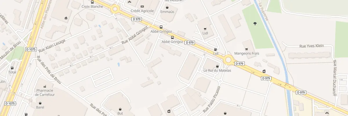 Plan du 80 Av Amédée Mercier à Bourg-en-Bresse
