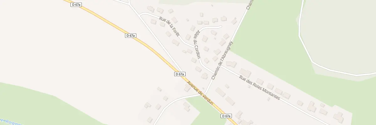 Plan du 3 All du Cordon à Roches-Bettaincourt