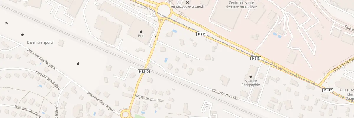 Plan du 9 Av du Bourg à Domarin