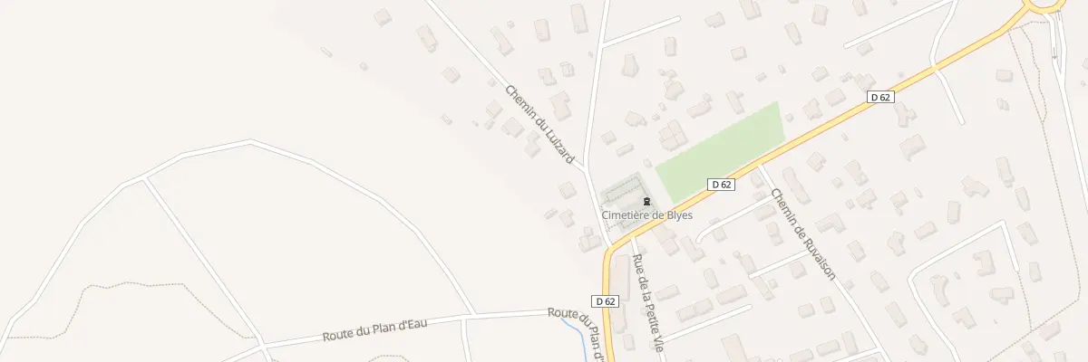 Plan du 1 Che du Luizard à Blyes