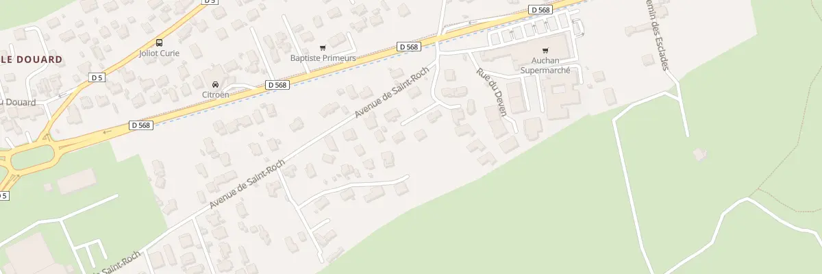 Plan du 1B Av de Saint Roch au Rove