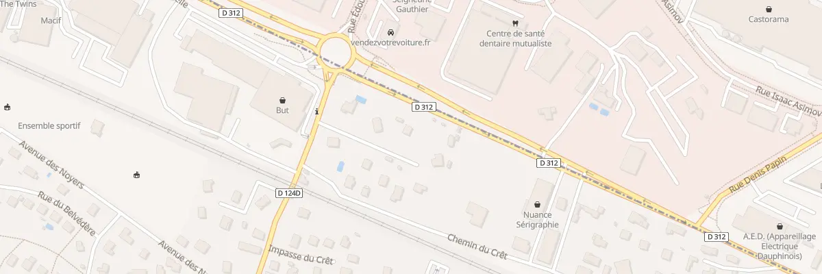 Plan du 5 Av du Bourg à Domarin