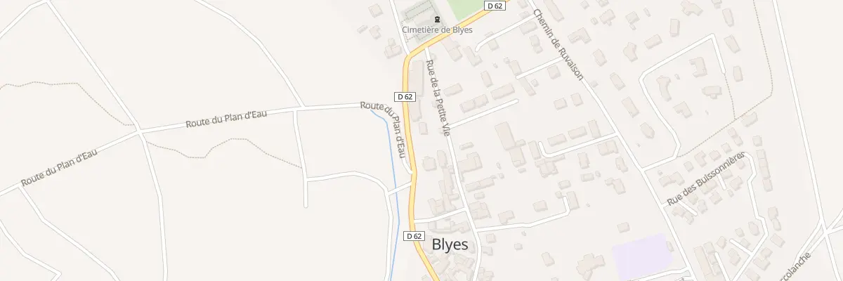 Plan du 194 Rte de Chazey à Blyes