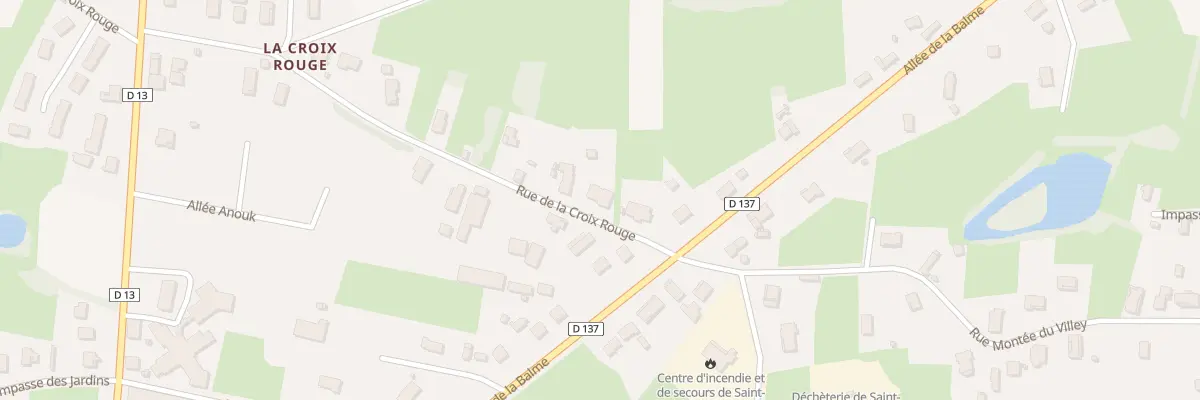 Plan du 6 Rue de la Croix Rouge à Saint-Germain-du-Bois