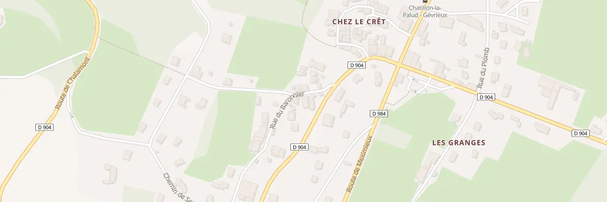 Plan du 55 Rue du Baronnier à Châtillon-la-Palud