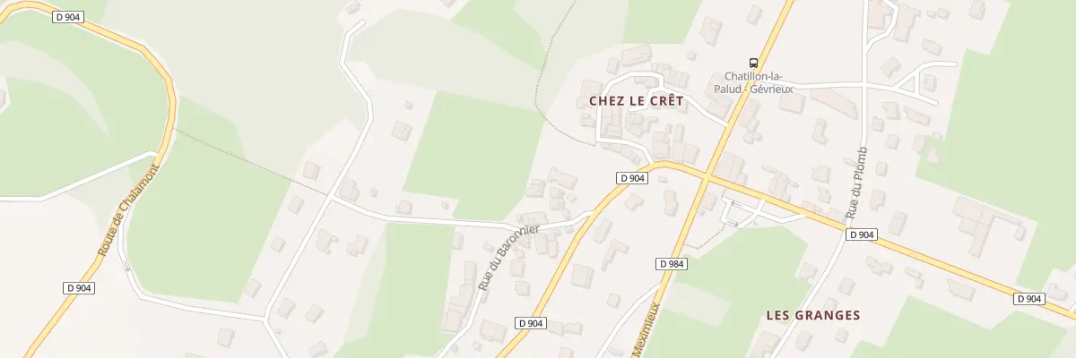 Plan du 40C Rue du Baronnier à Châtillon-la-Palud