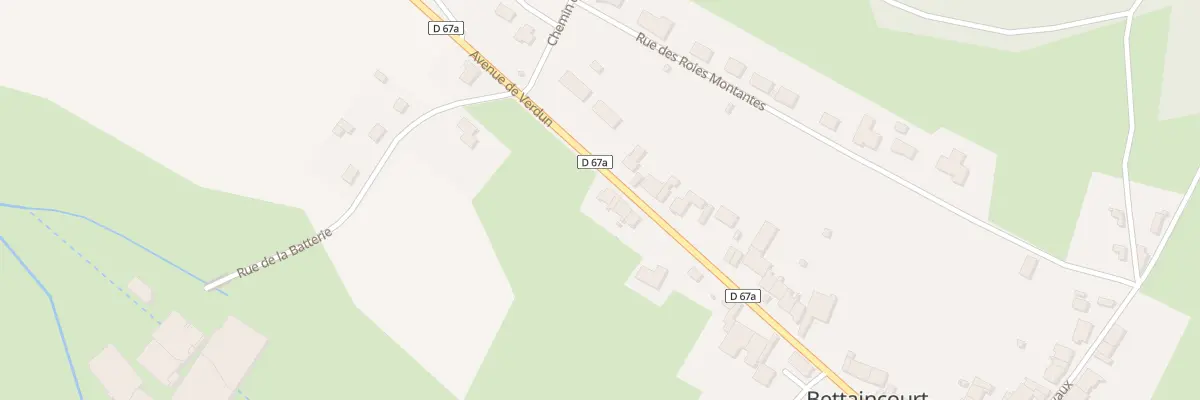 Plan du 67 Av de Verdun à Roches-Bettaincourt