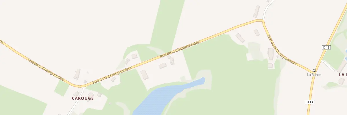 Plan du 2590 Rue de la Champonnière à Serley