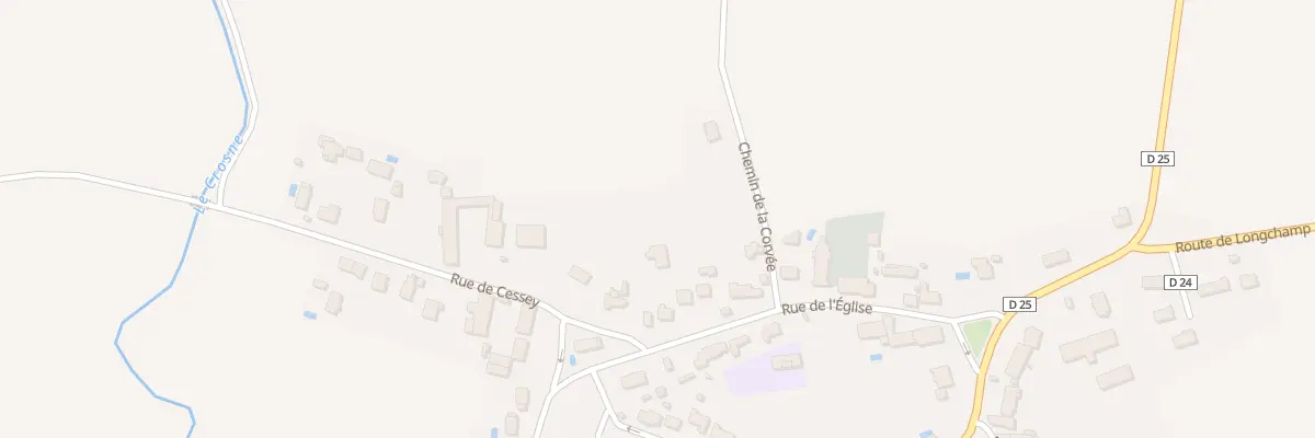 Plan du 2 Rue de Cessey à Labergement-Foigney