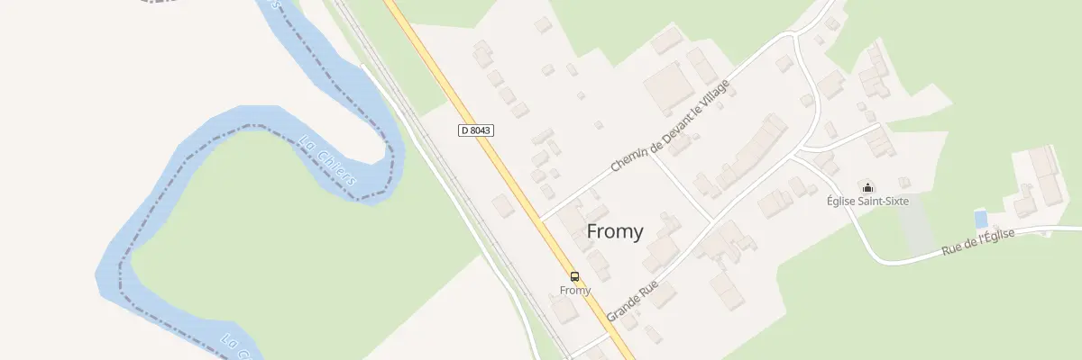 Plan du 11 Rte Nationale à Fromy