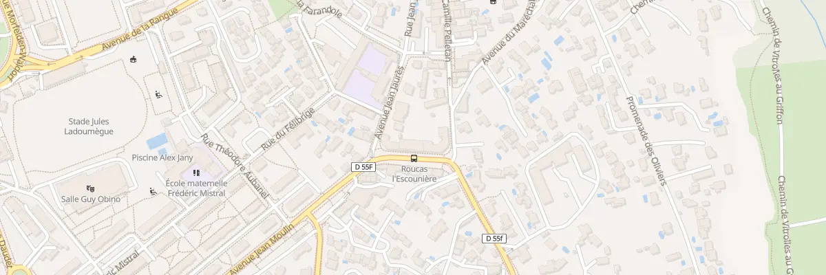 Plan du 2A Av Jean Moulin à Vitrolles