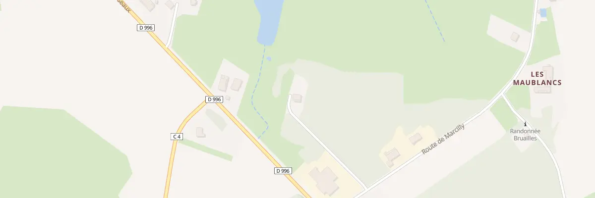 Plan du 75 Rte de Marcilly à Bruailles