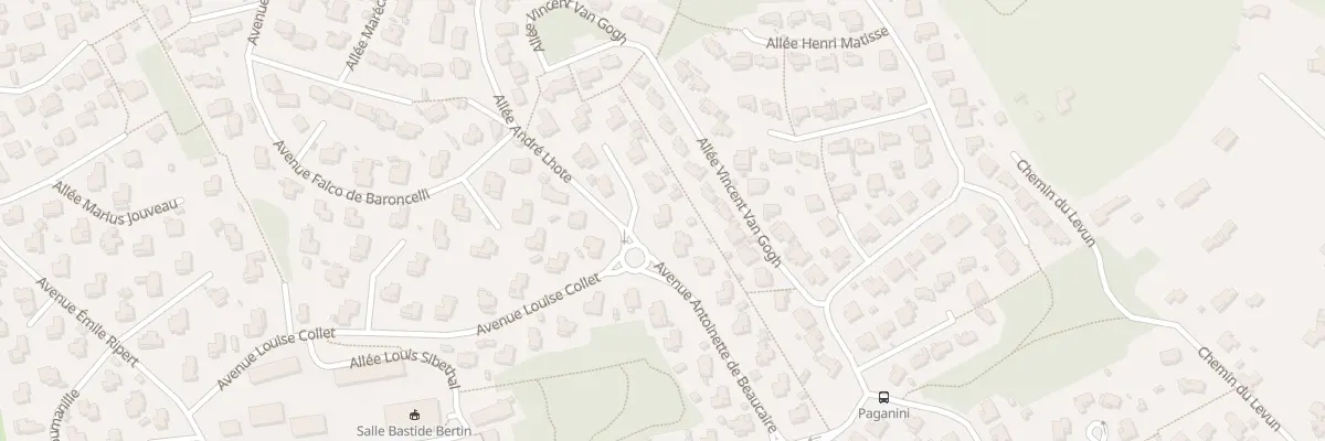 Plan du 40 Av Antoinette de Beaucaire à Velaux
