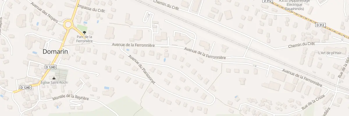 Plan du 33 Av du Plansonnet à Domarin