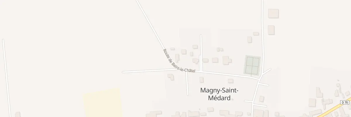 Plan du 18 Rte de Beire-le-Châtel à Magny-Saint-Médard
