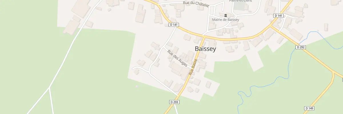 Plan du 1 Rue des Auges à Baissey