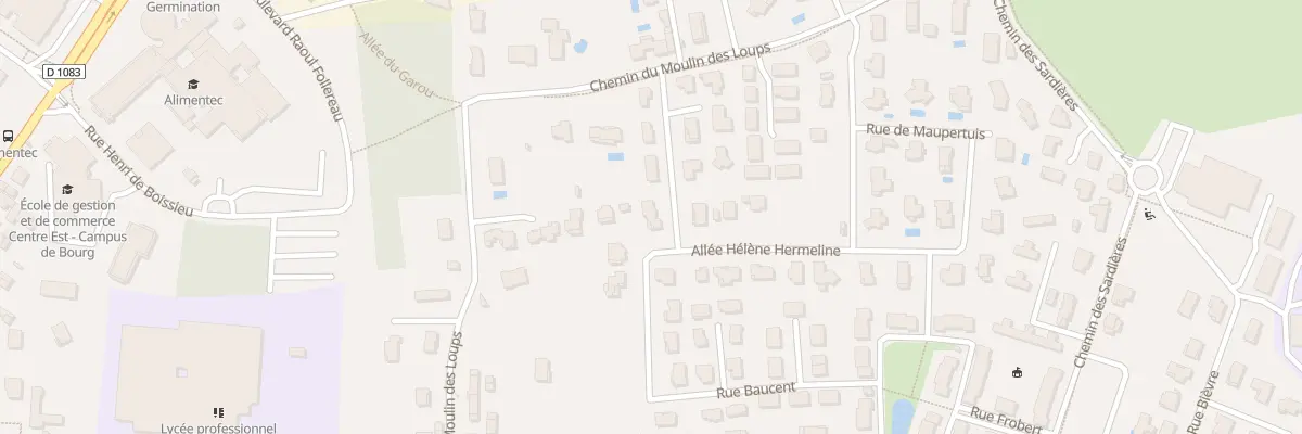Plan du 92 Rue Eme à Bourg-en-Bresse