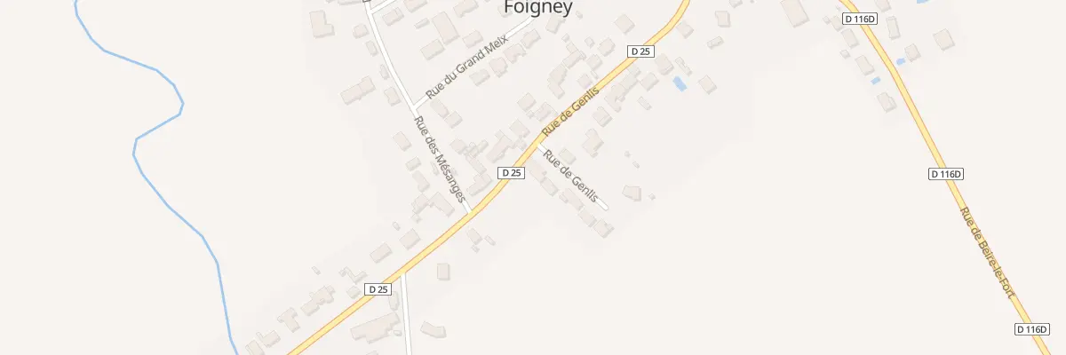 Plan du 26 Rue de Genlis à Labergement-Foigney