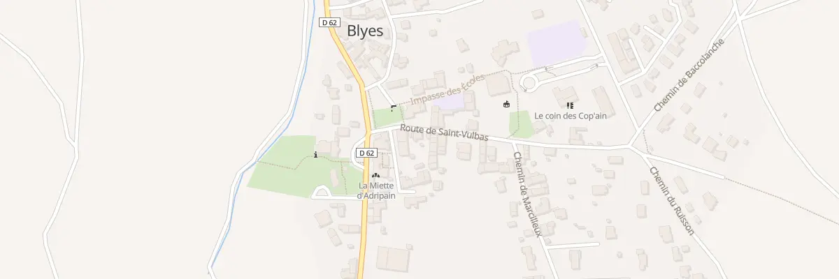 Plan du 6 Rte de Saint-vulbas à Blyes